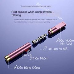 Tẩu lọc chính hãng Zobo cho thuốc size nhỏ và vừa ZB-395