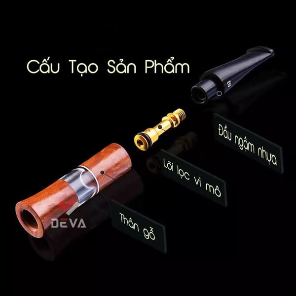 Tẩu lọc thuốc gỗ óc chó Zobo ZB 308