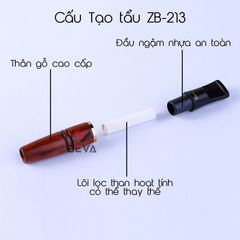 Tẩu lọc than hoạt tính Zobo thân gỗ ZB 213