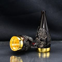 Tẩu sừng khắc rồng Free size TS07