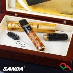 Tẩu lọc hình rồng mạ vàng Sanda Tarstop kèm ống đựng TS-930