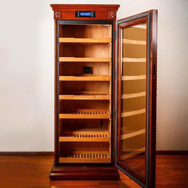 Tủ xì gà LUBINSKI nhiệt độ và độ ẩm gỗ tuyết tùng gỗ giữ ẩm LB 180