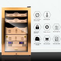 Tủ bảo quản xì gà 300 điếu gỗ Tuyết Tùng Lubinski RA 222