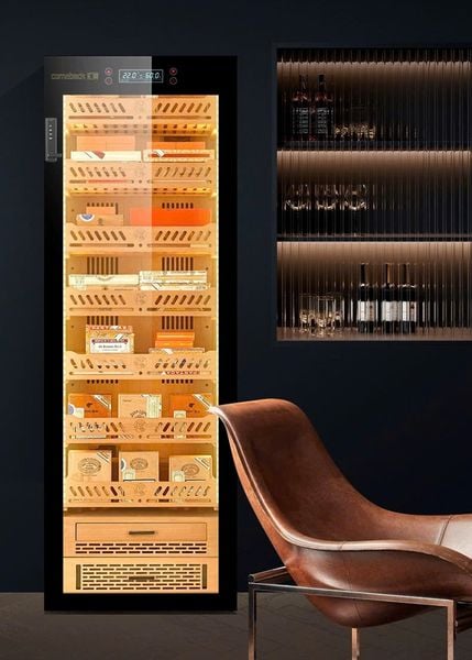 Tủ bảo quản cigar 1800 điếu cắm điện GF 2180