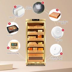 Tủ bảo quản cigar 900 điếu luxury Raching Mon 1800A