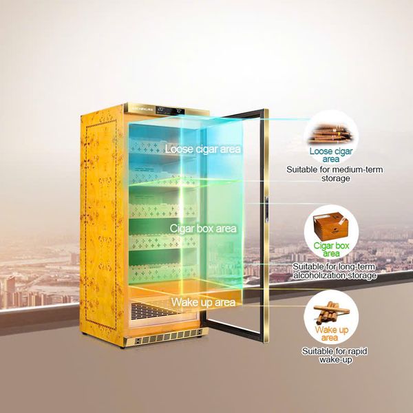 Tủ bảo quản cigar 900 điếu luxury Raching Mon 1800A