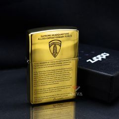 Zippo Khắc Bộ Chỉ Huy Lực Lượng Viễn Chinh Đồng Minh ZN363