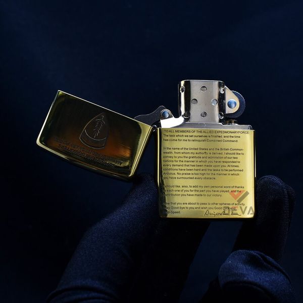 Zippo Khắc Bộ Chỉ Huy Lực Lượng Viễn Chinh Đồng Minh ZN363