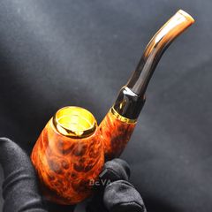 Tẩu hút Xì Gà gỗ cẩm lông chuột đế đứng cán sừng Freesize TS17