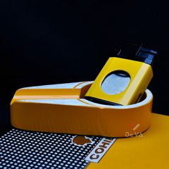 Set 2 món Cohiba bật lửa khò 3 tia có dao cắt và gạt tàn  HB 196