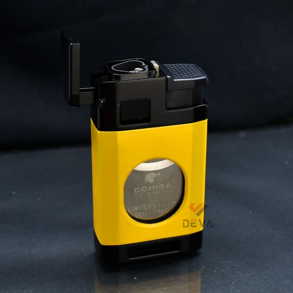 Set 2 món Cohiba bật lửa khò 3 tia có dao cắt và gạt tàn  HB 196