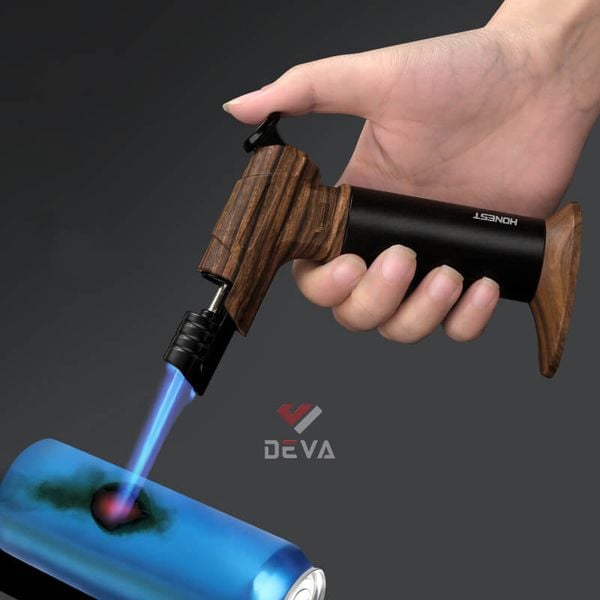 Bật lửa gas Honest khò đại 1 tia để bàn có chân đế BCZ 846