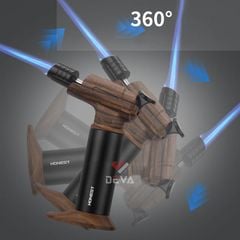 Bật lửa gas Honest khò đại 1 tia để bàn có chân đế BCZ 846