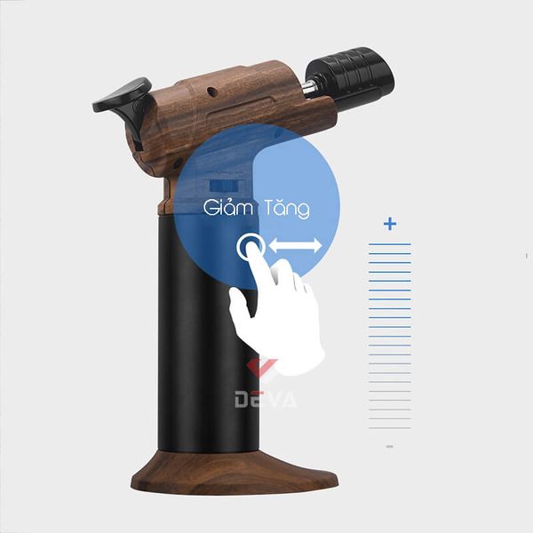 Bật lửa gas Honest khò đại 1 tia để bàn có chân đế BCZ 846