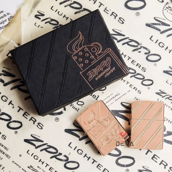 Zippo Armor Script Logo Collectible Rose Gold Z26