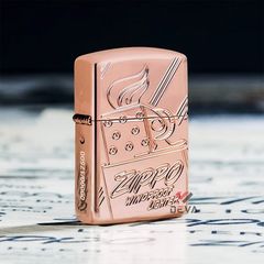 Zippo Armor Script Logo Collectible Rose Gold Z26