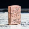 Zippo Armor Script Logo Collectible Rose Gold Z26