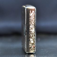 Zippo Bạc Khối Armor Khắc Phượng Hoàng Bất Tử BK65