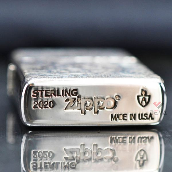 Zippo Bạc Khối Armor Khắc Phượng Hoàng Bất Tử BK65