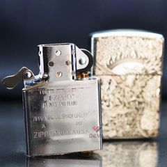 Zippo Bạc Khối Armor Khắc Phượng Hoàng Bất Tử BK65