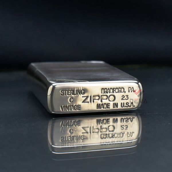 Zippo Bạc Khối Tái Bản 1937 Vintage Chặt Góc Khắc Bản Đồ Việt Nam BK88