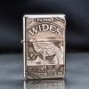 Zippo Bạc Khối Chặt Góc Khắc Chủ Đề Camel BK77