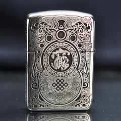 Zippo Bạc Khối Tái Bản 1941 Khắc Kỳ Lân BK38