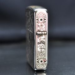 Zippo Bạc Khối Tái Bản 1941 Khắc Kỳ Lân BK38