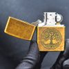 Zippo Đồng Bụi Khắc Cây Cuộc Đời Tree Of Life Z315