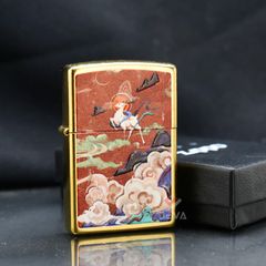 Zippo In Bức Tranh Nổi Thần Thú Vân Du ZN275