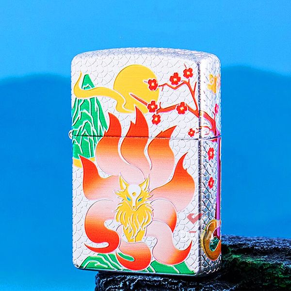 Bật lửa xăng đá Zorro hình Hồ Ly 9 đuôi bản giới hạn Z2-1137