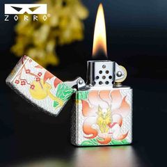 Bật lửa xăng đá Zorro hình Hồ Ly 9 đuôi bản giới hạn Z2-1137