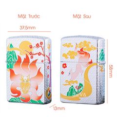 Bật lửa xăng đá Zorro hình Hồ Ly 9 đuôi bản giới hạn Z2-1137