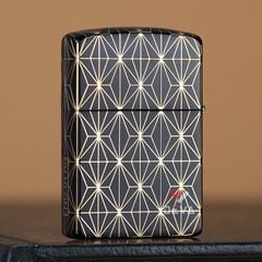 Bật lửa Zorro hoa văn kim cương mạ vàng bản giới hạn Z2-1080