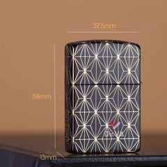 Bật lửa Zorro hoa văn kim cương mạ vàng bản giới hạn Z2-1080