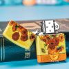 Bật lửa Zorro bức tranh Hoa Hướng Dương của Van Gogh ZT-133