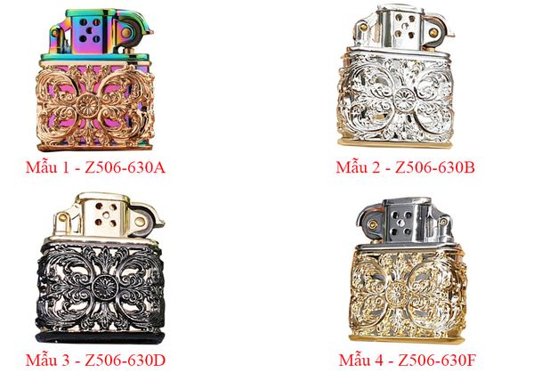 Bật lửa xăng hoa văn độc lạ  Zorro Z506-630