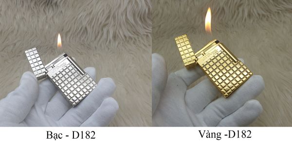 Bật lửa ST Dupont Supper  Ô Vuông nổi D182