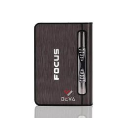 Hộp đựng thuốc lá Focus loại 10 điếu size 6.5mm kèm bật lửa khò 1 tia JD YH002