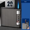 Hộp đựng thuốc lá Focus nguyên bao 20 điếu loại 6.5mm kèm bật lửa khò 1 tia JD YH072