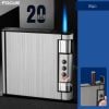Hộp đựng thuốc lá Focus nguyên bao 20 điếu loại 6.5mm kèm bật lửa khò 1 tia JD YH072