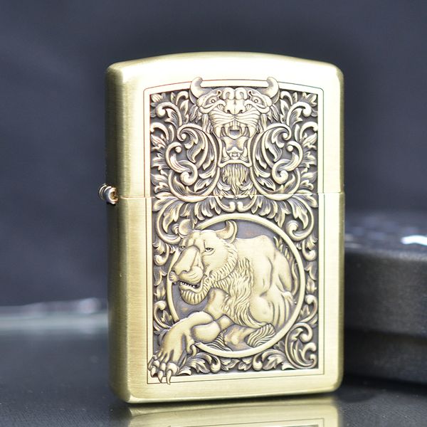 Mẫu zippo Armor khắc hình 3D nổi ZD49