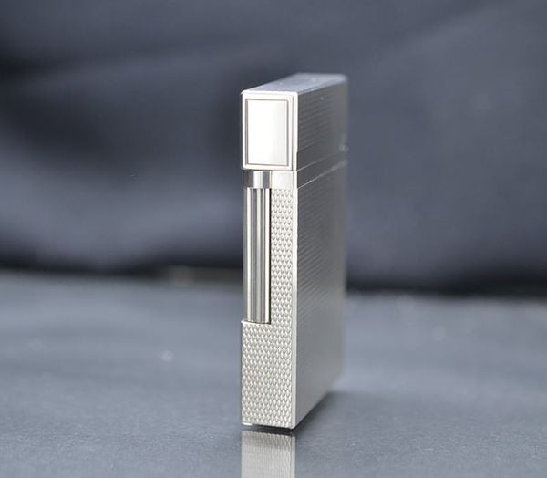 Dupont 2 lỗ vân kim cương nhỏ bọc bạc DPH122