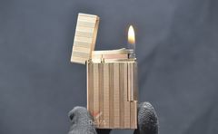 Bọc vàng hồng 2 lỗ cao kẻ dọc DPH43