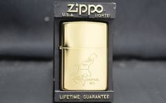 Zippo 1991 Bản Đồ Saipan – Mạ Vàng Gold Plated – Đời VII La Mã – Bản Sưu Tầm Lịch Sử C07