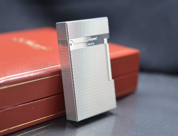 Dupont 2 lỗ vân kim cương nhỏ bọc bạc DPH122