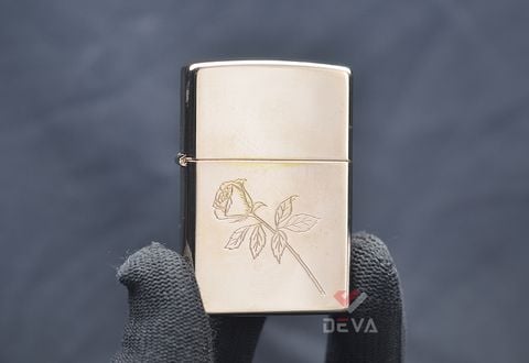 Mạ vàng hồng khắc hình bông hồng 1999 C774