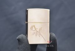 Mạ vàng hồng khắc hình bông hồng 1999 C774