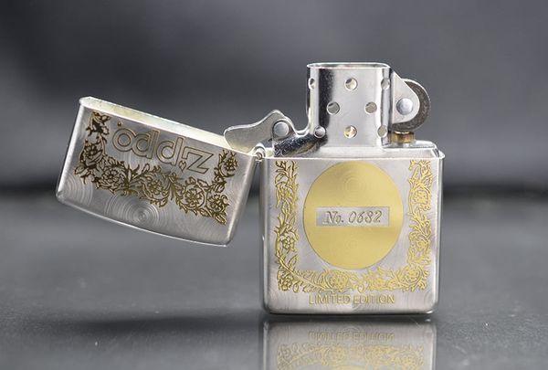 Zippo hoa văn mạ vàng giới hạn C185
