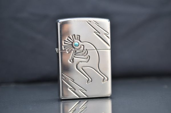 Zippo 2003 bạc bạc 925 đính đá C749